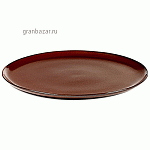 Тарелка мелкая; керамика; D=22см; коричнев. Serax B5116153