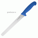 Нож д/хлеба; сталь нерж.,пластик; L=38/2.3,B=3см; синий MATFER 182319