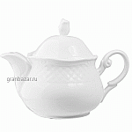 Чайник «Афродита»; фарфор; 1.4л; D=26.5,H=19см; белый Lubiana 2626-white