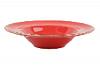 Тарелка глубокая с полями RED фарфор, 800 мл, d 300 мм, h 65 мм, красный Seasons Porland 173931 красный