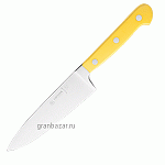 Нож поварской; сталь нерж.,пластик; L=27.5/15,B=3.5см; желт.,металлич. MATFER 181509