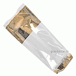 Упаковка конд.с узором (100шт); полипроп.,картон; L=22,B=10см; прозр.,золотой MATFER 941011