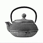 Чайник с ситечком; чугун; 450мл; D=8.5,H=9.5,L=14.4см; черный ProHotel WLT9923-0.45