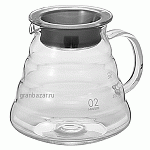 Чайник; термост.стекло; 600мл; прозр. Hario XGS-60TB
