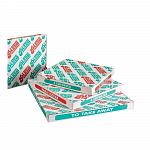Коробка для пиццы белая, 330х330х35 мм, гофрированный картон, 100 шт/уп, Garcia de Pou 211.49
