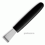 Нож д/цедры; пластик,сталь нерж.; H=1,L=17,B=6см; черный,металлич. MATFER 120908