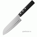 Нож японский шеф; сталь; L=29/16.5,B=4.2см; черный Felix 607003