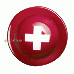 Пукли «Флаг Швейцарии» (12шт); пластик; красный,белый Greiff 5900/613