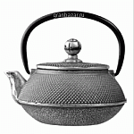 Чайник с ситечком; чугун; 650мл; D=7,H=9.4,L=14.5см; черный ProHotel WLT9923-0.65