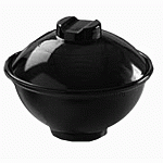 Мисосупница «Блэк»; стекло; 330мл; D=13.5,H=10.4см; черный Vetreria Lux 8896B