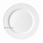 Тарелка мелкая «Марина Рэд»; фарфор; D=23см; белый,бордо Steelite 1185 0211