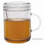 Чашка чайная «Цикло»; стекло; 410мл; D=81,H=122,L=115мм; прозр. Trendglas 220105