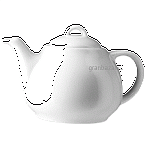 Чайник «Везувио»; фарфор; 500мл; D=11.8,H=17,B=10.7см; белый Tognana VS03305