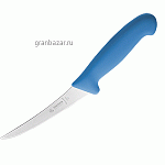 Нож д/обвалки мяса; сталь нерж.,пластик; L=275/145,B=23мм; синий MATFER 182326