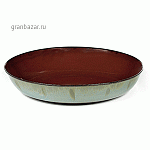 Блюдо  глубокое; керамика; D=21,H=4см; коричнев.,серый Serax B5116139
