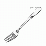 Вилка д/пирожного «Багет»; сталь нерж.; L=145/50,B=3мм; металлич. Eternum 2610-4