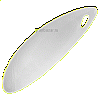Блюдо овальное «Органикс»; фарфор; H=35,L=520,B=165мм; белый Steelite 9002 C640