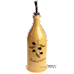 Бутылка д/масла «Прованс»; фарфор,металл; 290мл; D=65,H=230,L=70,B=70мм; желт.,роспись REVOL 615758