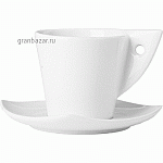 Блюдце кофейное «Элегант»; фарфор; D=11см; белый Tognana ET00514