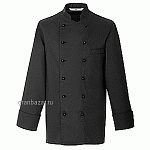 Куртка поварская,р.46 б/пуклей; полиэстер,хлопок; черный Greiff 242.6300.010/46