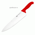 Нож поварской; сталь,пластик; L=30,B=3см; металлич.,красный Paderno 18000R30