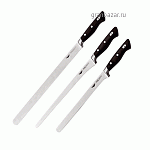 Нож д/тонкой нарезки; сталь нерж.,пластик; L=455/320,B=20мм; черный Paderno 18109-30