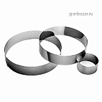 Кольцо кондитерское; сталь нерж.; D=240,H=45мм; металлич. Paderno 47532-24