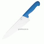 Нож поварской «Шефс»; сталь нерж.,пластик; L=43/30,B=6см; металлич.,синий MATFER 182314