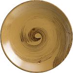 Тарелка мелкая «Анфора Алма»; керамика; D=27см; коричнев.,олив. Steelite A315P096A