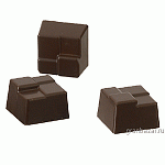 Форма д/шоколада «Плетеный квадрат» (28шт); поликарбонат; H=1.6,L=2.6,B=2.6см MATFER 380112