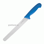 Нож д/тонкой нарезки; сталь нерж.,пластик; L=37.7/24.3,B=3см; синий MATFER 182316