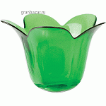 Подсвечник «Грин»; стекло; D=50,H=101,B=140мм; зелен. Vetreria Lux 757/801G