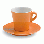 Чашка чайн.с блюдцем; фарфор; 200мл; оранжев. Tognana ET011204756