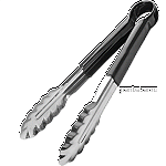 Щипцы черная ручка «Проотель»; сталь,резина; L=240/85,B=40мм ProHotel UT09HV