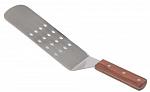 Лопатка с отверстиями, металл с деревянной ручкой, l 190х74 мм, P.L. Proff Cuisine JQ-OT139