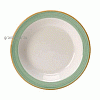 Тарелочка д/масла «Рио Грин»; фарфор; D=11,H=2см; белый,зелен. Steelite 1529 0147