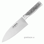Нож д/мяса и рыбы «Глобал»; сталь нерж.; L=18см; металлич. MATFER 120237