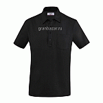 Рубашка поло мужская,размер M; хлопок,эластан; черный Greiff 6627.1405.010/M