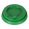 Крышка для стакана 400мл и 300мл D 90мм пластик зеленый с носиком Интерпластик-2001 1000шт.