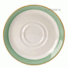 Блюдце «Рио Грин»; фарфор; D=14.5см; белый,зелен. Steelite 1529 0158