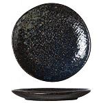 Тарелка мелкая "Блэк Йору"; керамика; D=140, H=15 мм; черный Cosy&Trendy 9633419