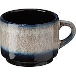 Чашка чайная "Пати"; фарфор; 200 мл; серый, синий Борисовская Керамика ФРФ88800293