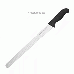 Нож д/тонкой нарезки; сталь нерж.,пластик; L=49/36,B=3см; черный Paderno 18010-36