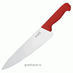 Нож поварской «Шеф»; металл,пластик; L=20см; красный,металлич. MATFER 182412