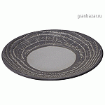 Тарелка пирожковая «Арборесценс»; фарфор; D=16см; черный,серый REVOL 648365
