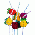 Трубочки с фруктами L=24см; D=5,H=250,L=80,B=60мм; разноцветн. IMS 300107 50шт