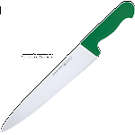 Нож поварской; сталь; L=39.5/26.5,B=4.5см; зелен.,металлич. Felix 101226GR
