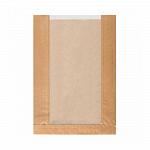 Пакет Feel Green для хлеба с окном 260+100х380 мм, крафт-бумага 36 г/см2, 125 шт/уп, Garcia de Pou 360.28