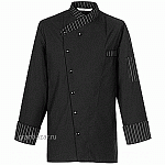 Куртка поварская р.L на кнопках; полиэстер,хлопок; черный,белый Greiff 5529.2300.010/L