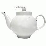 Чайник «Янтарь»; фарфор; 1.4л; D=60,H=165,L=125мм; белый Дулёво 00370